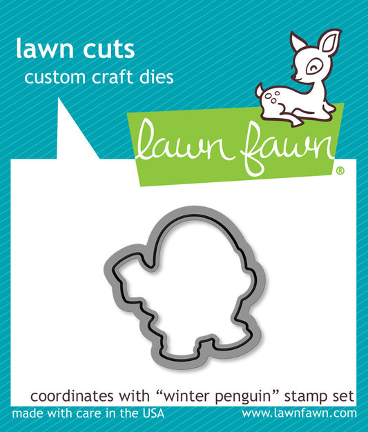 lawn fawn lawn cuts die winter penguin