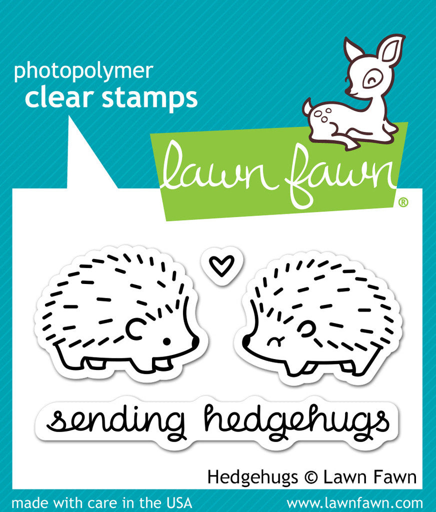 Lawn Fawn clear stamps Hedgehugs