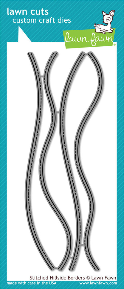 lawn fawn lawn cuts die stitched hillside border