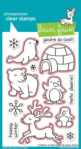 Lawn Fawn Critters In The Snow Stanzen