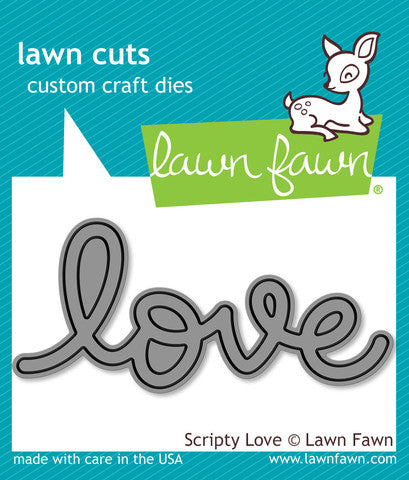 lawn fawn lawn cuts die scripty love