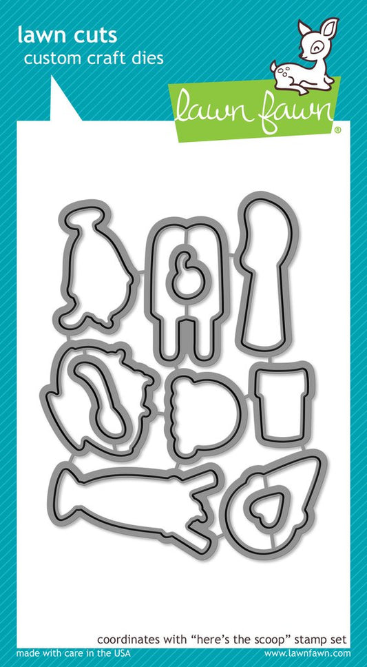 Lawn Fawn - Here's the Scoop - Stanzen