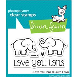 clear stamp - lawn fawn - love you tons beispiel