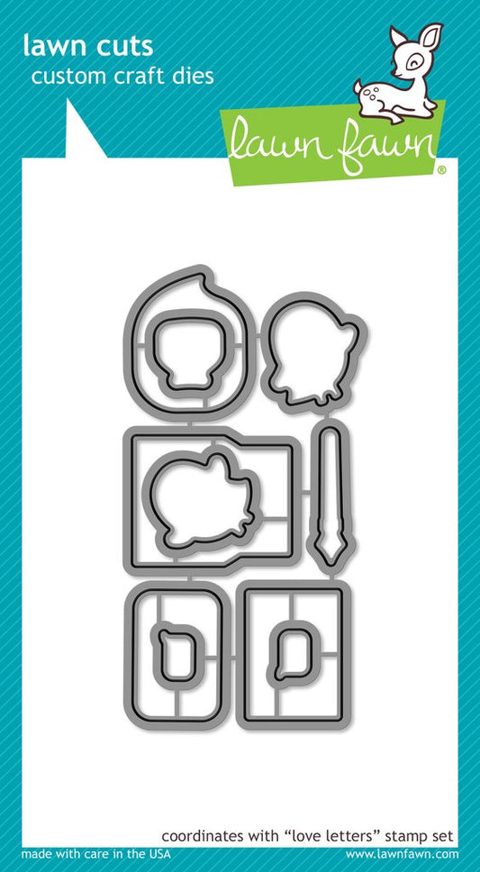 Lawn Fawn - Love Letters - Cuts