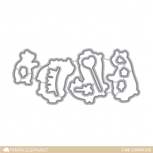 Mama Elephant - Creative Cuts - Cub Cuddles