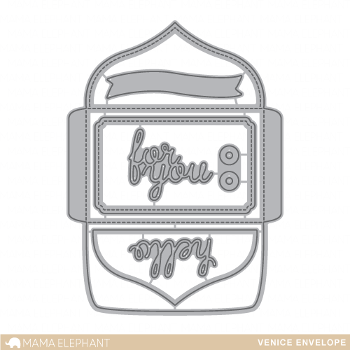 Mama Elephant - Venice Envelope Die