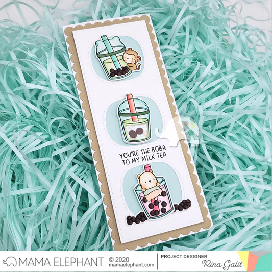 Mama Elephant - Boba Tea - Stanzen Set