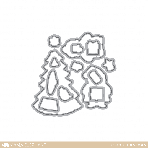 Mama Elephant - Creative Cuts - Cozy Christmas