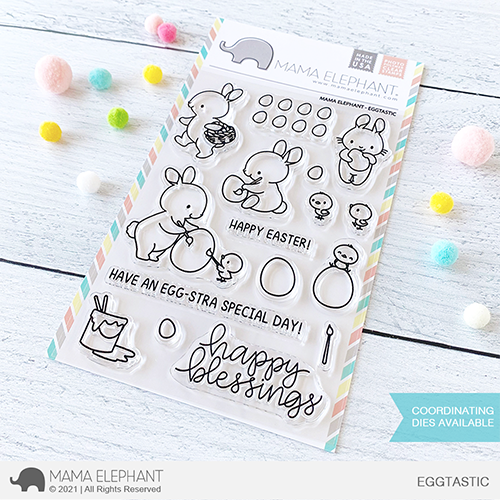 Mama Elephant - Eggtastic - Clear Stamp 4x6
