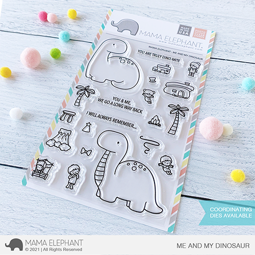 Mama Elephant - Me and My Dinosaur - Clear Stamp 4x6