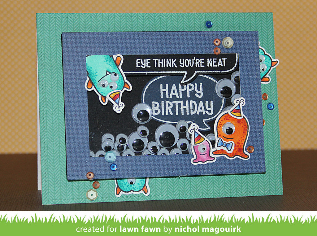 lawn fawn clear stamps monster mash