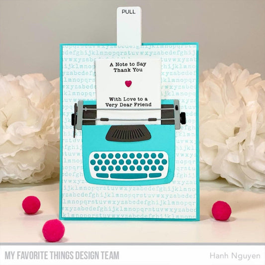 My Favorite Things - Typewriter - Stand alone Stanzschablonen