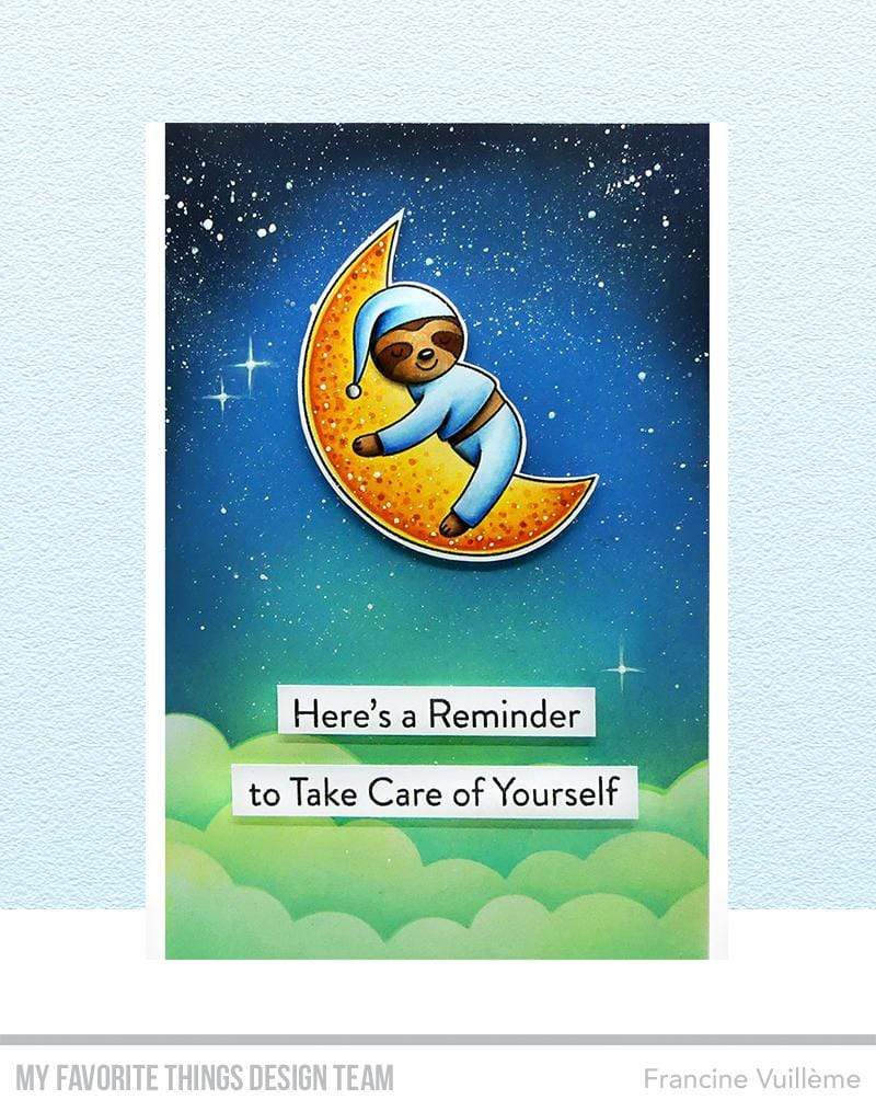 My Favorite Things Slumbering Sloths Clear Stamps 4x8