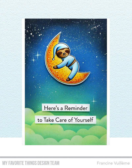 My Favorite Things Slumbering Sloths Clear Stamps 4x8