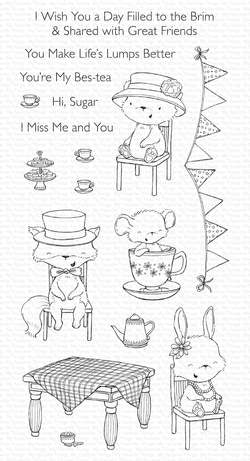 My Favorite Things - Tea Party - Clear Stamps 4x8