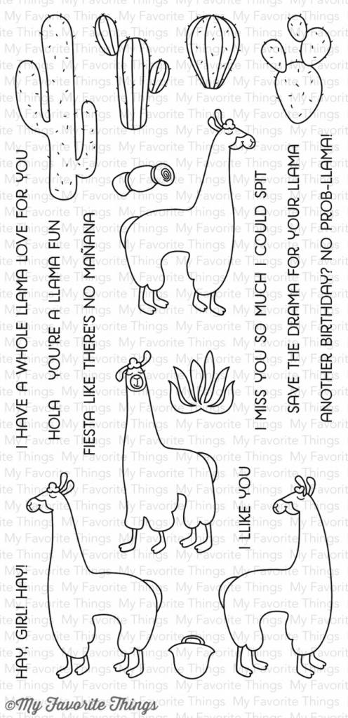 My Favorite Things Llama Love Clear Stamps (CS-145)