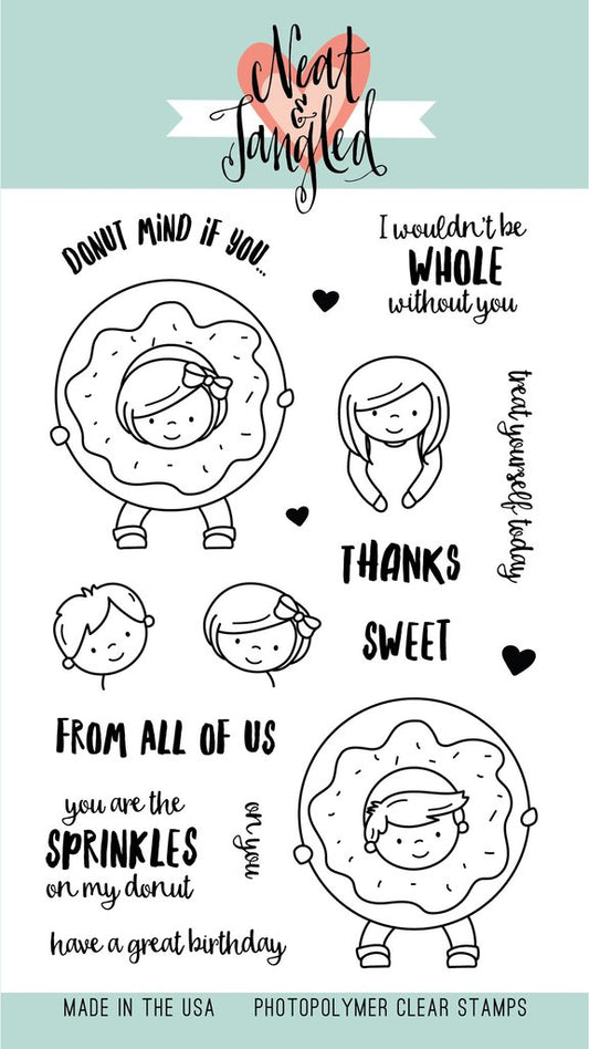 Neat & Tangled Say Yes To Donuts Clear Stamp 4x6