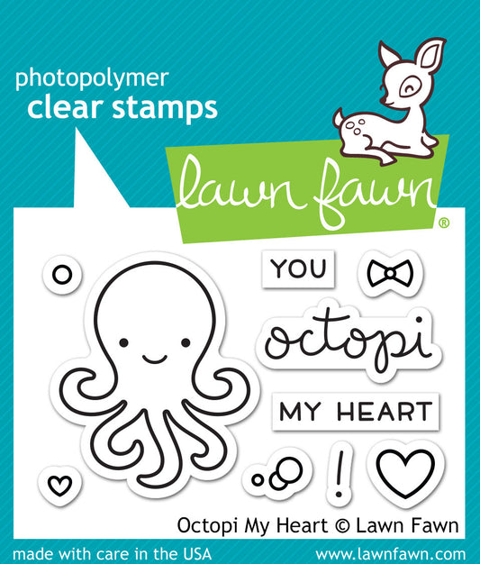 Lawn Fawn - Octopi My Heart - Clear Stamp 2x3