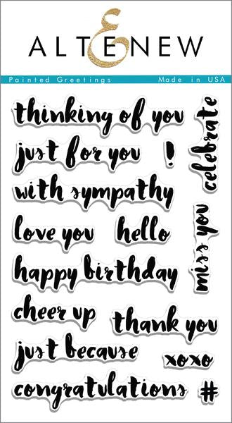 Altenew - Painted Greetings - Clear Stamps 4x6