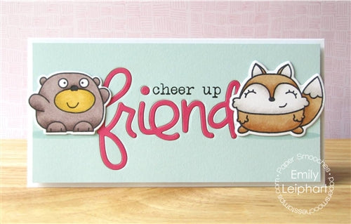 Paper Smooches - Wise Dies - Big Friend Word