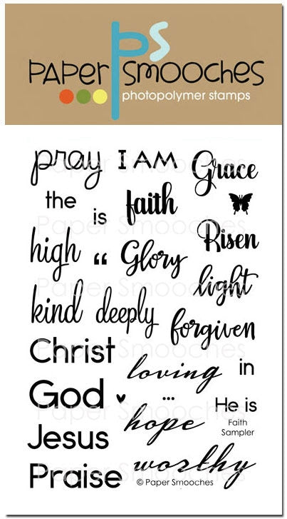 Paper Smooches - Faith Sampler - Clear Stamp Set 4x6