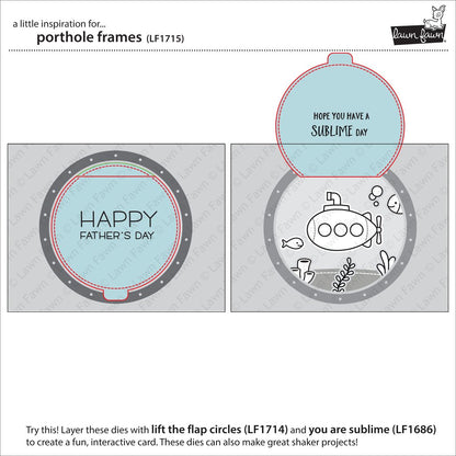 Lawn Fawn - Porthole Frames - Stanzen