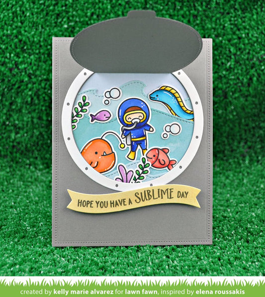 Lawn Fawn - Porthole Frames - Stanzen