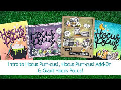 Lawn Fawn Hocus Purr-Cus! Add-on Clear Stamp Set 2x3