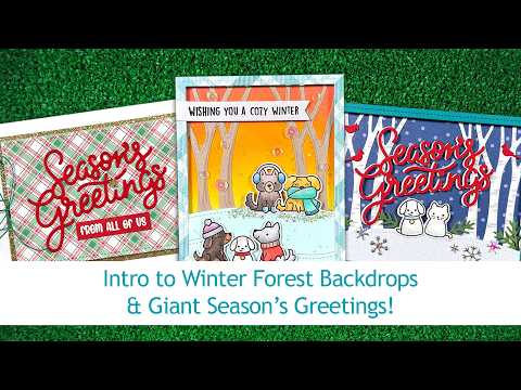🎥 Winter Release - Sonntag: Winter Forest Backdrop & Giant Season's Greetings
