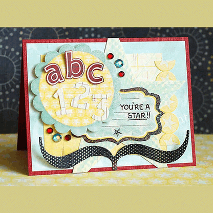 Lawn Fawn Quinns ABC's Clear Stamps 4x6