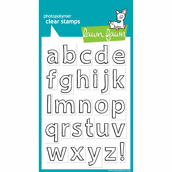 Lawn Fawn Quinns ABC's Clear Stamps 4x6