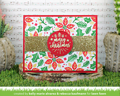 Lawn Fawn - Poinsettia  Background Stencils - 3 Layer Schablonen
