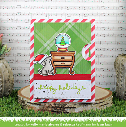 Lawn Fawn - Scribbled sentiments: Winter - clear stamp set 3x4 