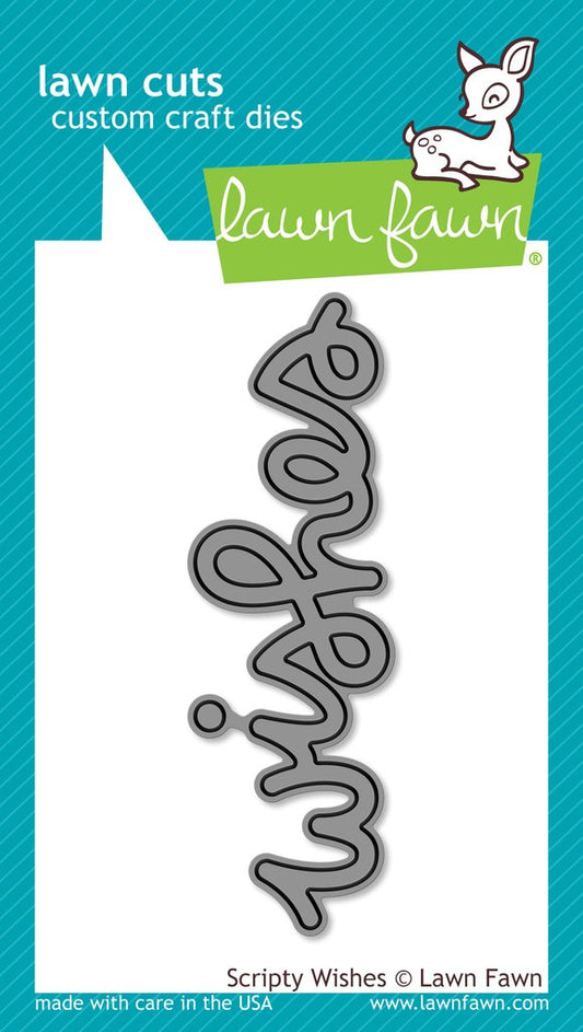 Lawn Fawn - Scripty Wishes - Cuts