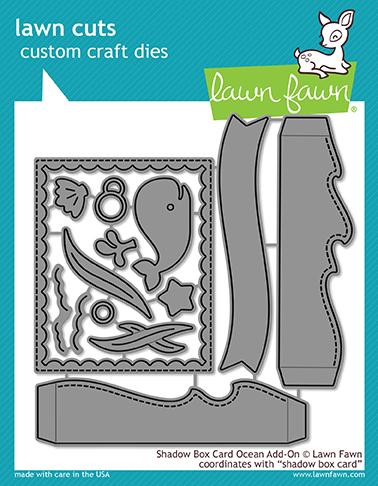 Lawn Fawn - Shadow Box Card Ocean Add-On - Stanzen