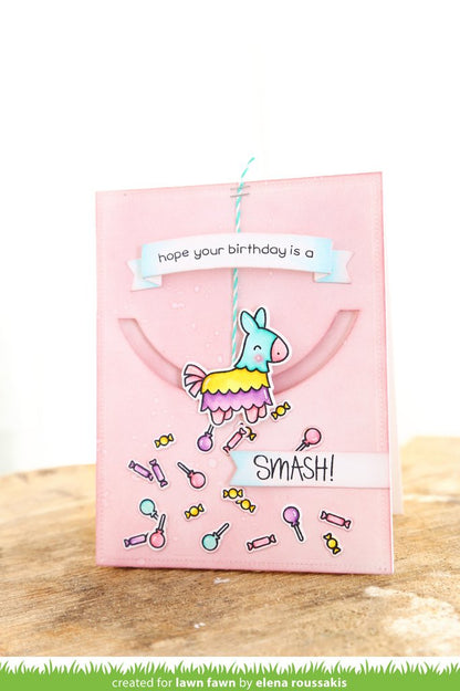 Lawn Fawn - Year Seven - Clear Stamp 2x3