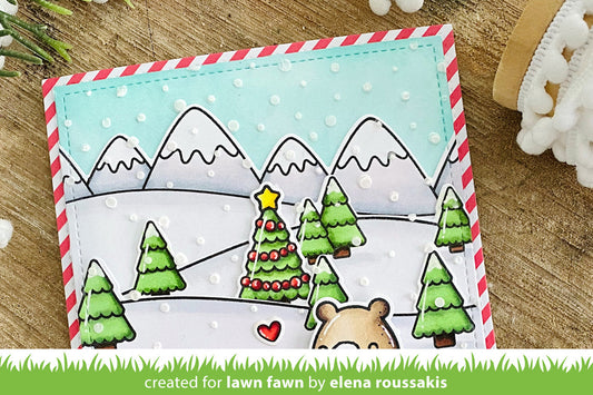 Lawn Fawn Stencil Schablone 15x15cm snowy sky stencil