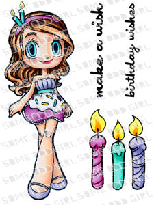 Some Odd Girl - Stempelset 3x4" - Birthday Mae