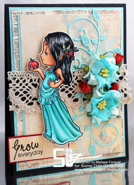 Some Odd Girl - Stempelset 3x4" - Grow