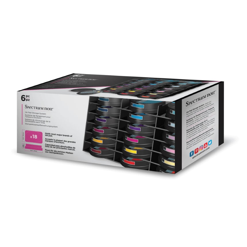 spectrum noir aufbewahrung Spectrum Noir Ink Pad Storage Trays 6/Pkg Schwarz – bastel-traum.ch
