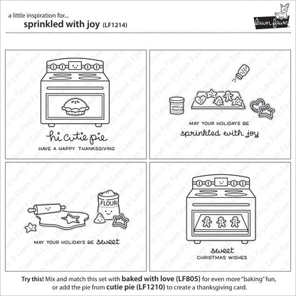 Lawn Fawn - Sprinkled With Joy - Clear Stamp 4x6