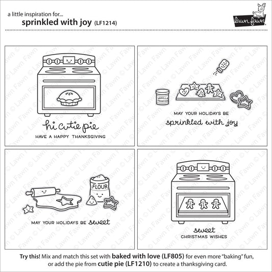 Lawn Fawn - Sprinkled With Joy - Clear Stamp 4x6