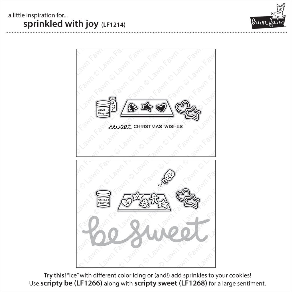 Lawn Fawn - Sprinkled With Joy - Clear Stamp 4x6