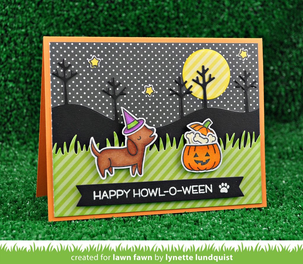 Lawn Fawn - Stitched Tree Borders - Cuts