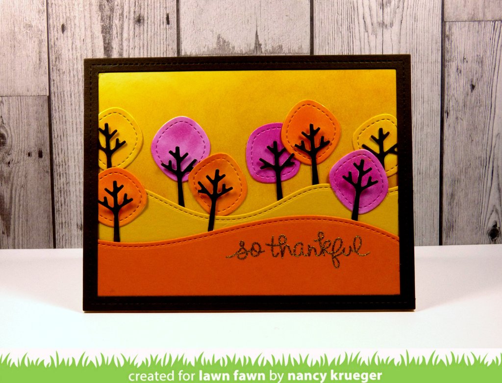 Lawn Fawn - Stitched Tree Borders - Cuts