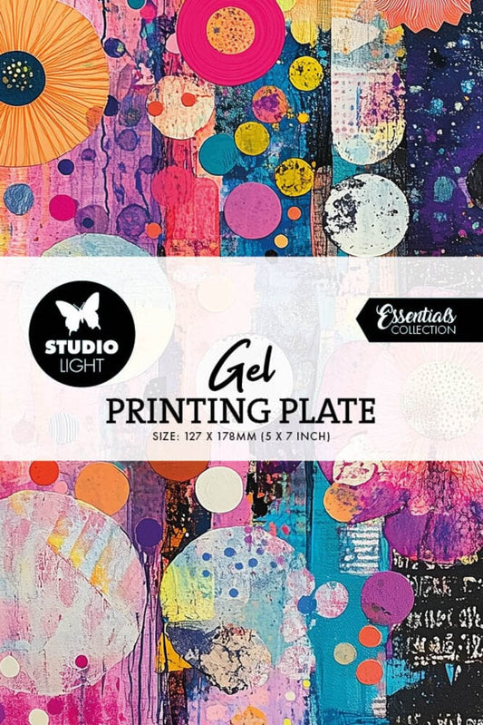 Studio Light Gel Printing Plate 5x7 Inch, Gelplatte für Mixed Media