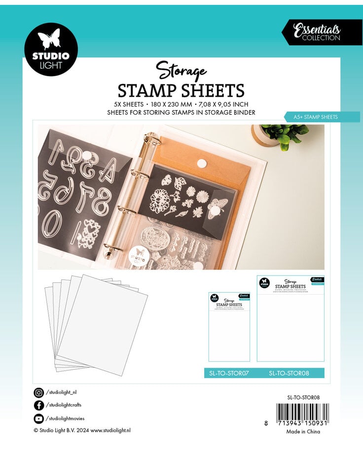 clear stempel aufbewahrung Studio Light Stamp Sheets – Aufbewahrung für Stempel – bastel-traum.ch