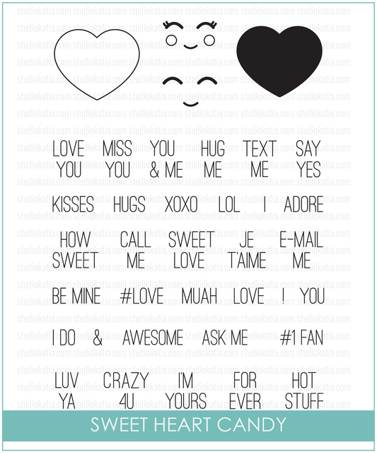 Studio Katia - Sweet Heart Candy - Clear Stamp