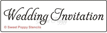 Sweet Poppy - Schablone - Wedding Invitation