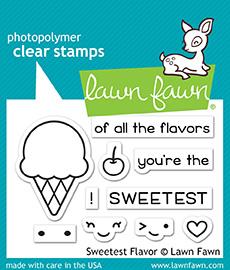 Lawn Fawn - Sweetest Flavor - Clear Stamps 2x3